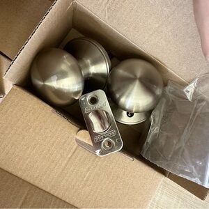 Schlage Brushed Satin Nickel Passage Door Knob Set